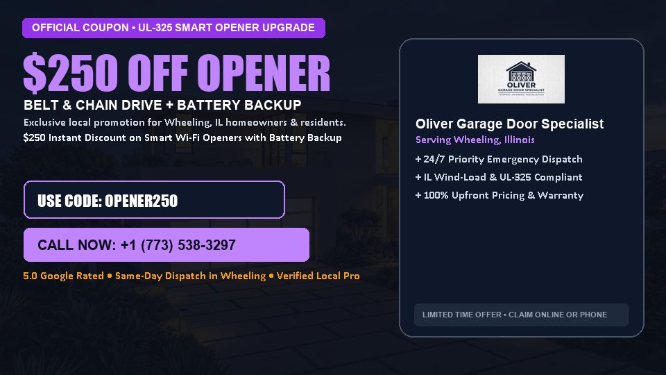 Oliver Garage Door Specialist $250 OFF Premium LiftMaster Opener Installation