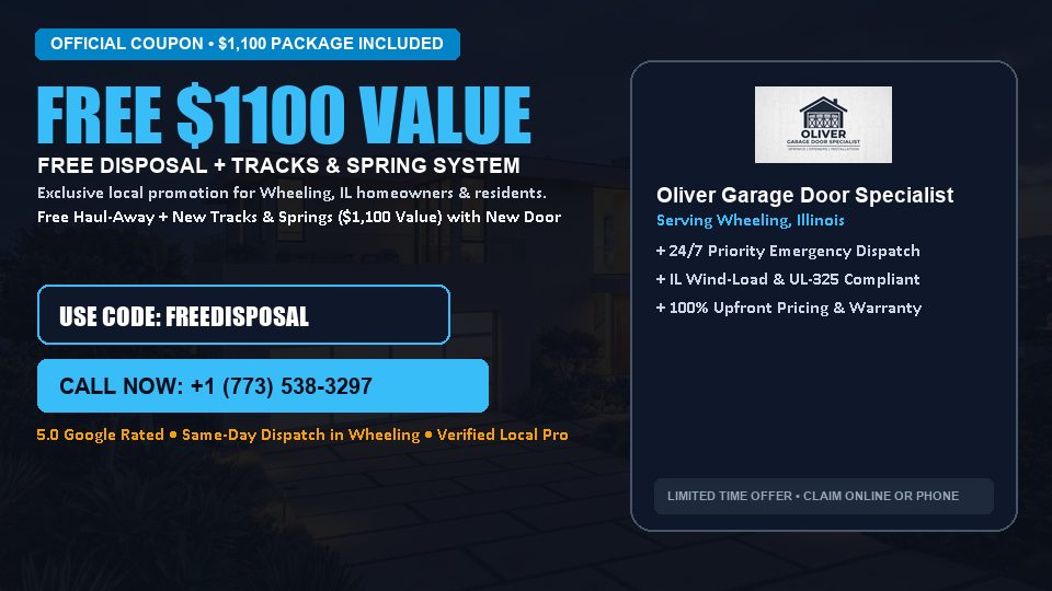 Oliver Garage Door Specialist FREE Haul-Away & Heavy-Duty Tracks with New Door